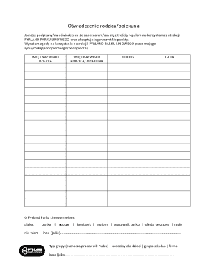 Parent Guardian Consent Form