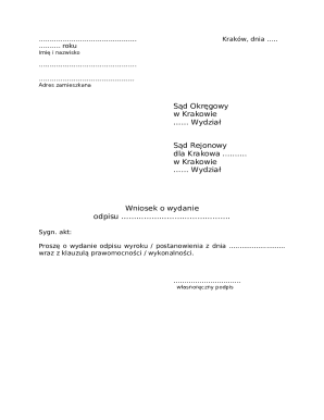 Request for Court Document Copy