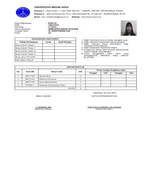 Student Exam Card