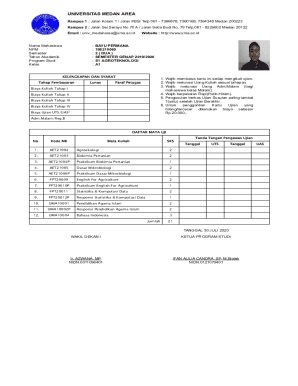 Student Exam Card