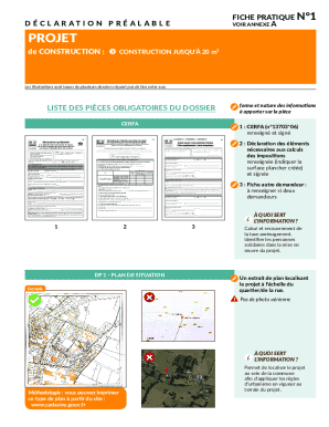 French Construction Declaration Form