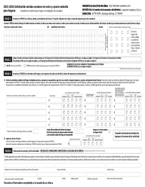 2025-2026 school meal application form