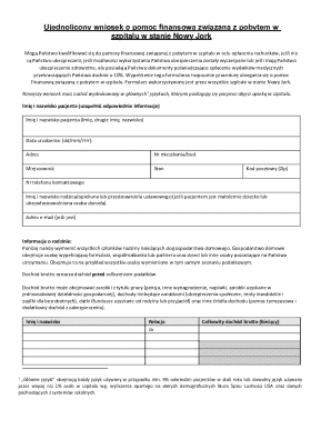 New York Hospital Financial Assistance Application