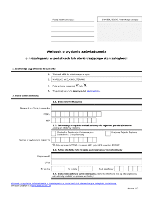 Poland Tax Compliance Certificate Application