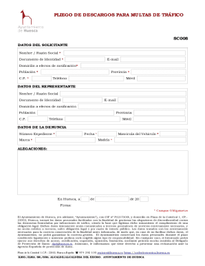Traffic Fine Appeal Form