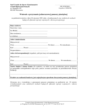 Poland Financial Assistance Application
