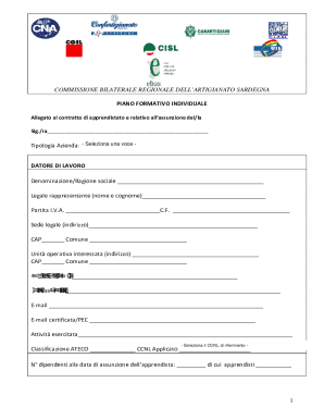 Piano Formativo Individuale