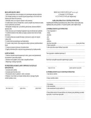 Camp Regulations and Participant Qualification Form