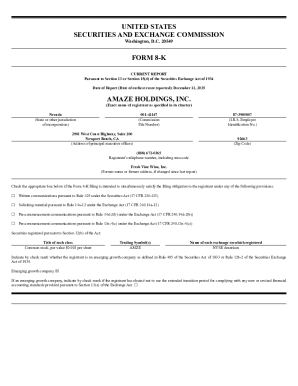 Form 8-K Current Report