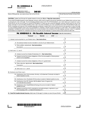 PA Schedule A 2501210054