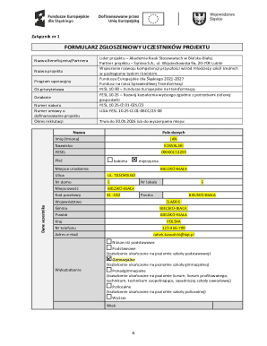 Polish Education Project Application Form