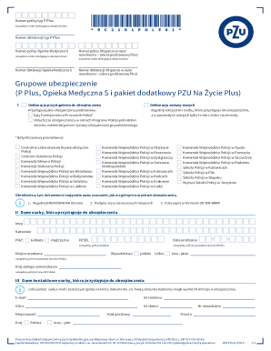 PZU Group Insurance Declaration Form