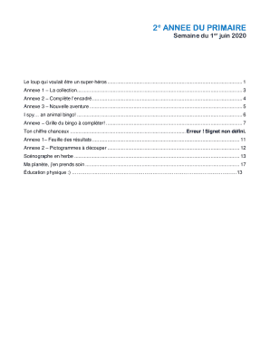 Primary School Reading Activity