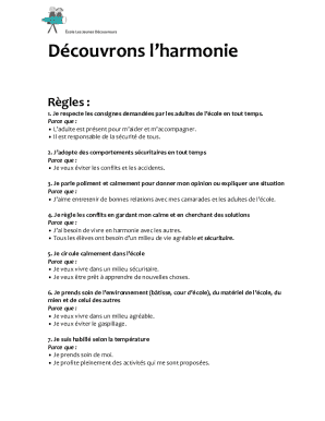 School Rules Agreement