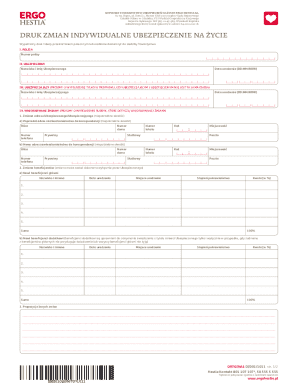 Ergo Hestia Life Insurance Change Form