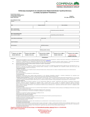 Polish Civil Liability Insurance Application