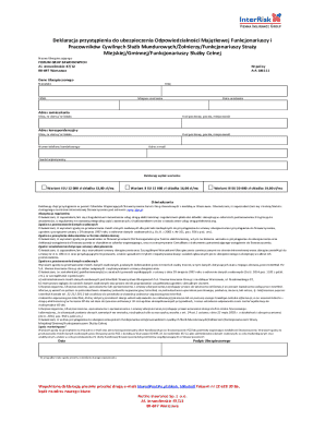 Polish Civil Servant Liability Insurance Declaration