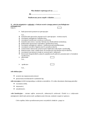 Psychological-Pedagogical Support Plan
