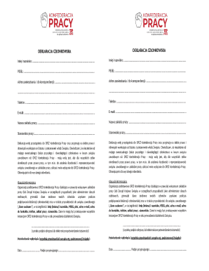 OPZZ Membership Declaration Form