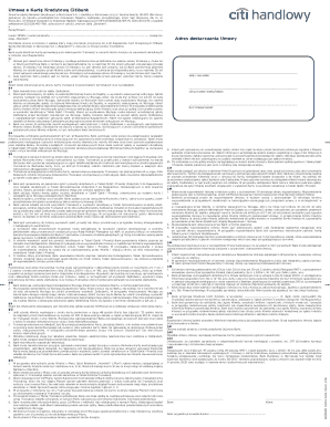 Citibank Credit Card Agreement