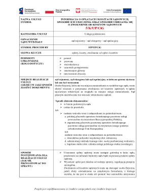 Polish Court Fee Exemption Application