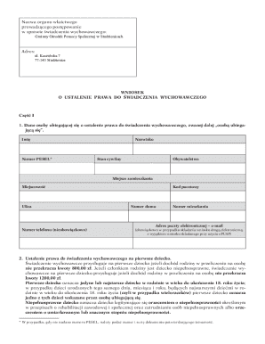 Application for Childcare Allowance