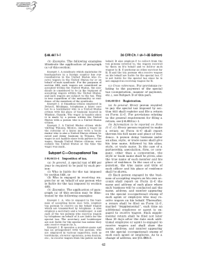 US Federal Wagering Tax Regulations