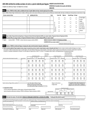 2025-2026 School Meal Application Form