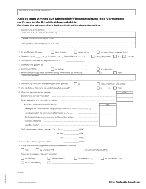 German Military Housing Assistance Form