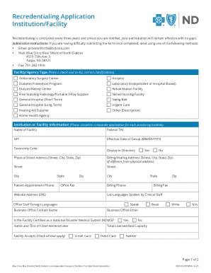 Recredentialing Application