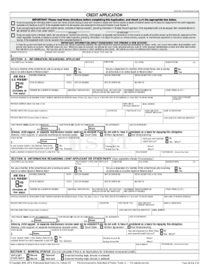 Credit Application Form
