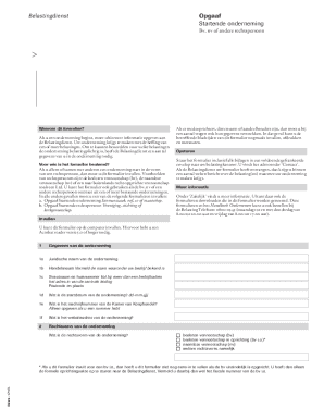 Opgaaf Startende Onderneming Bv Nv Form
