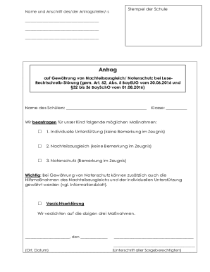 School Stamp Request Form
