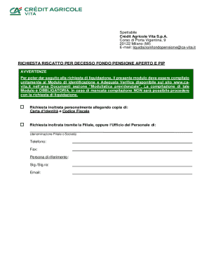 Pension Withdrawal Request Form