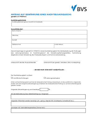 Bayern Disability Accommodation Application