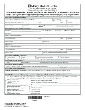 Authorization for Release of Patient Health Information