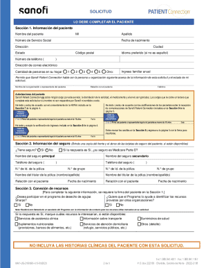 Solicitud Sanofi Patient Connection