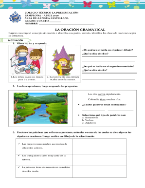 Spanish Language Grammar Worksheet