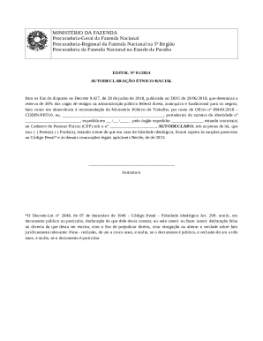 Ethnic-Racial Self-Declaration Form