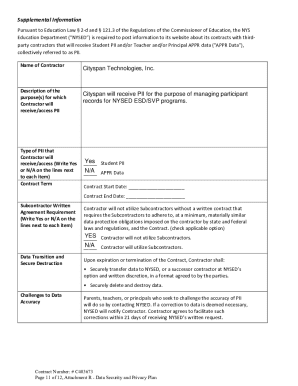 New York Student Data Privacy Bill of Rights