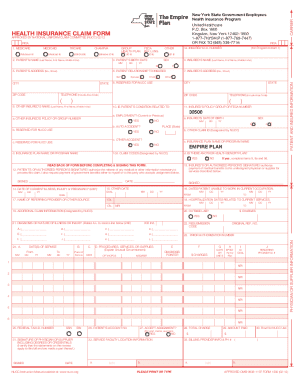 New York State Health Insurance Claim Form
