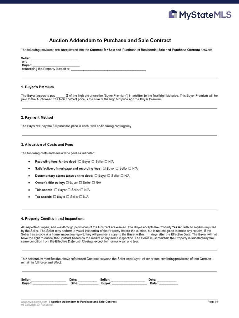 Sample Email Using Addendum Fillable Online Addendum To Purchase And Sale Agreement Sample Fax ...