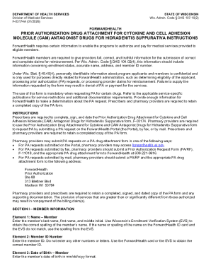 Prior Authorization Drug Attachment for Cytokine and CAM Antagonist Drugs