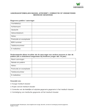 Medical Records Request Form