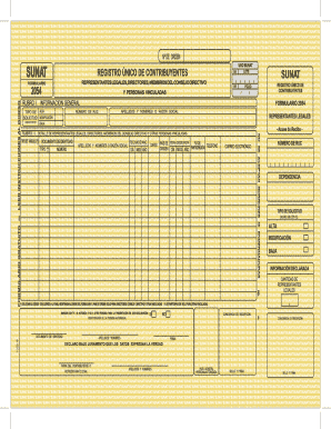 Peru Identification Document Application
