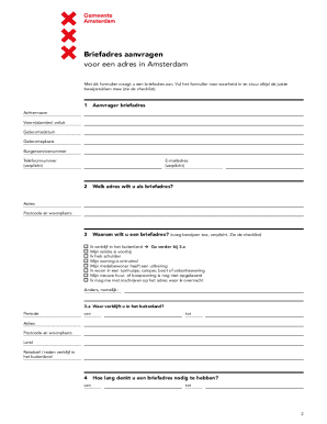 Briefadres aanvragen