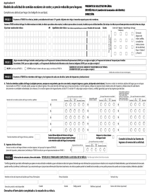 School Meal Application Form