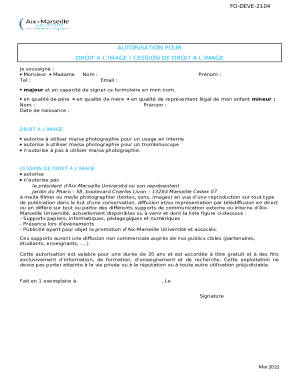 Image Rights Authorization Form