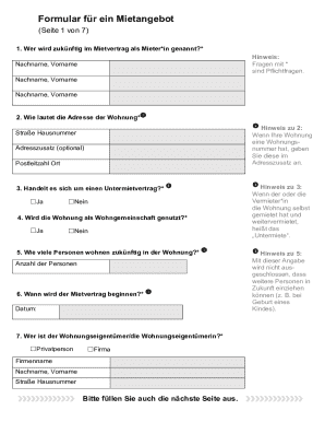 German Residential Lease Agreement