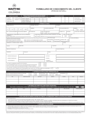 Customer Knowledge Form